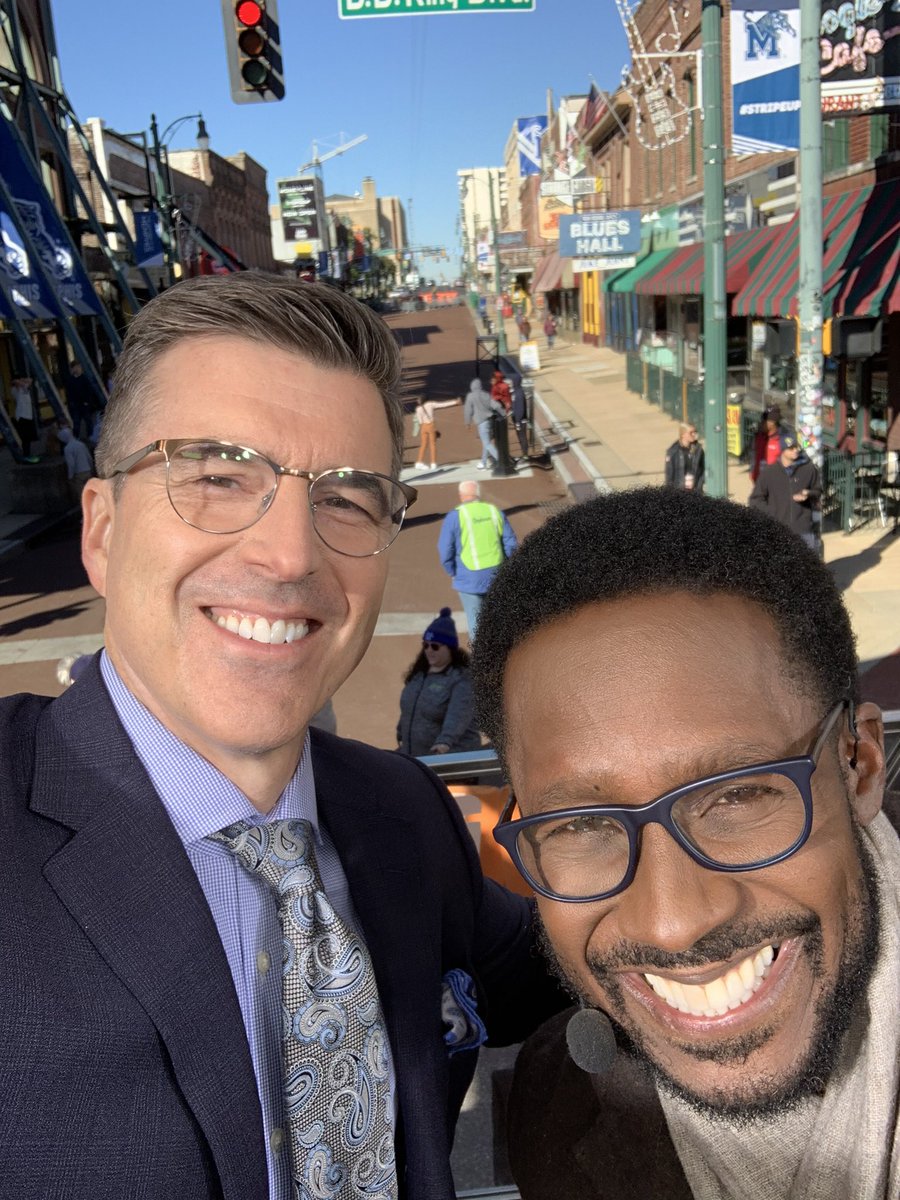 ReceDavis's tweet photo. Set location in Memphis. Let’s see if we can fill this place tomorrow!  @CollegeGameDay @DesmondHoward https://t.co/NlHYUH418L