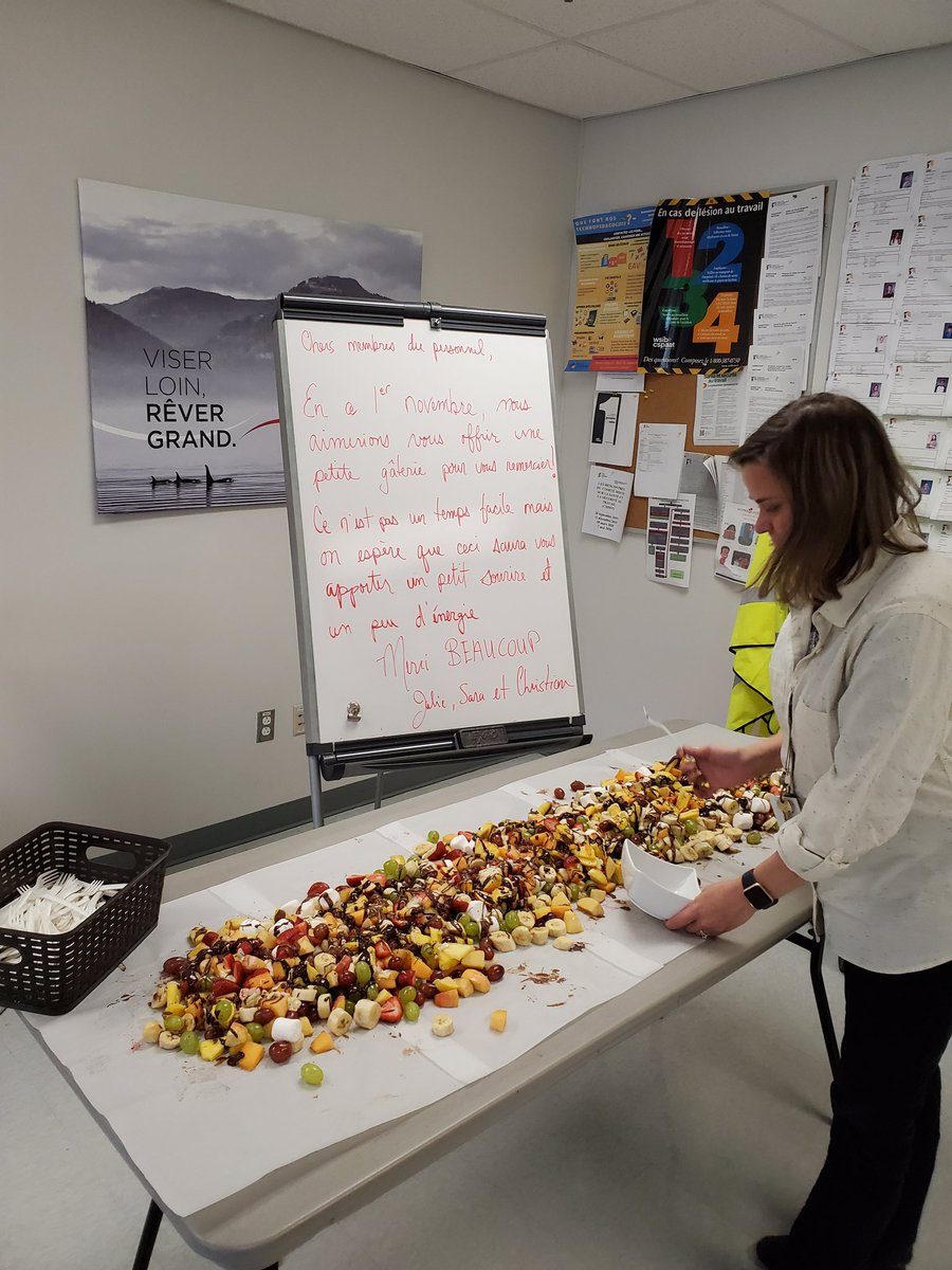 Merci au personnel de <a href="/Epaulards_PS/">Épaulards PS</a> !  Une petite gâterie bien méritée.