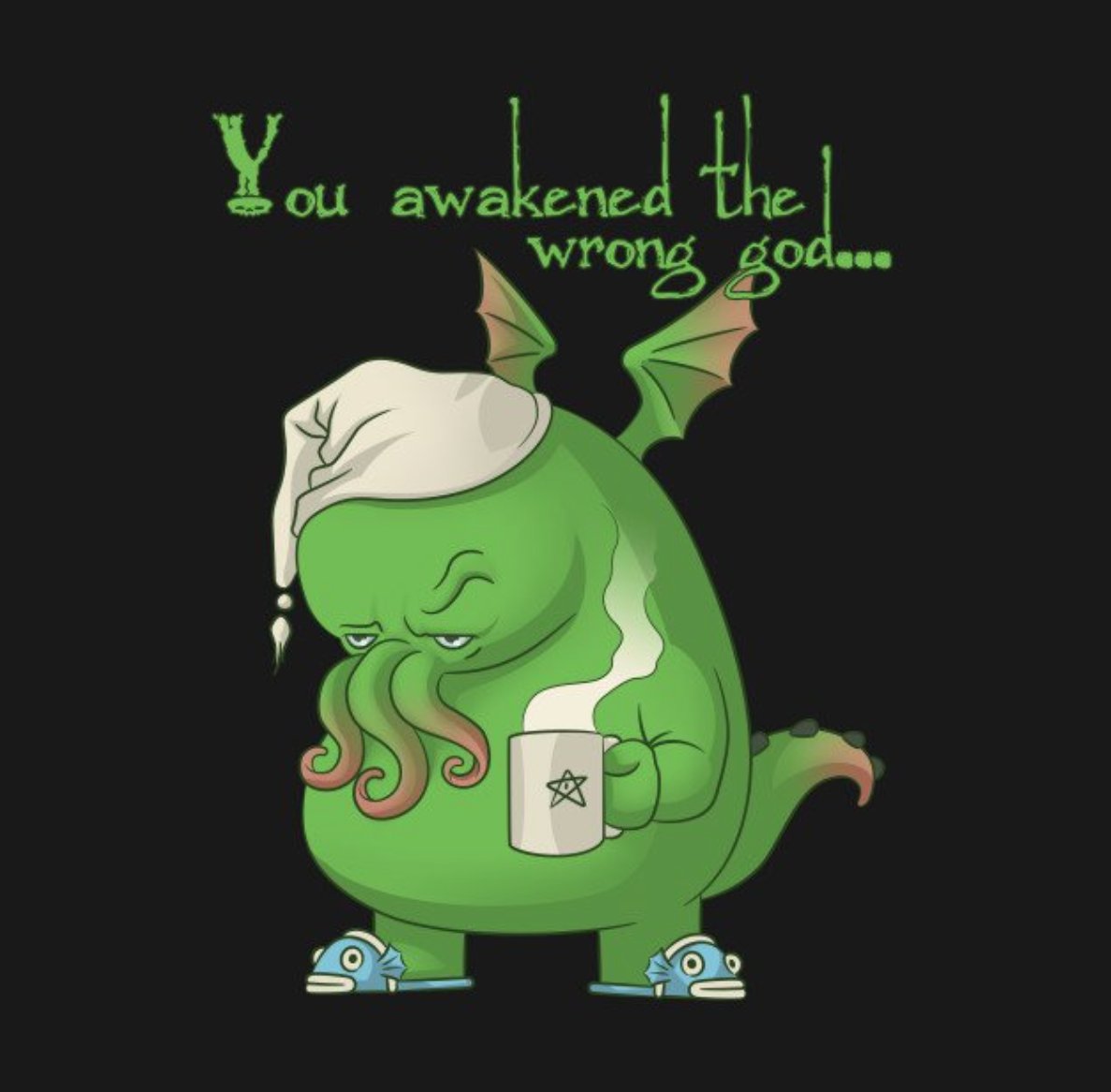 Lambmother's tweet photo. Error fatal, baby... #WrongGod Te equivocaste de lleno al despertar a cierto Primigenio...
#Cthulhu #Lovecraftesque #Lovecraft #humor #Primigenios https://t.co/oJ6sOlGaAf