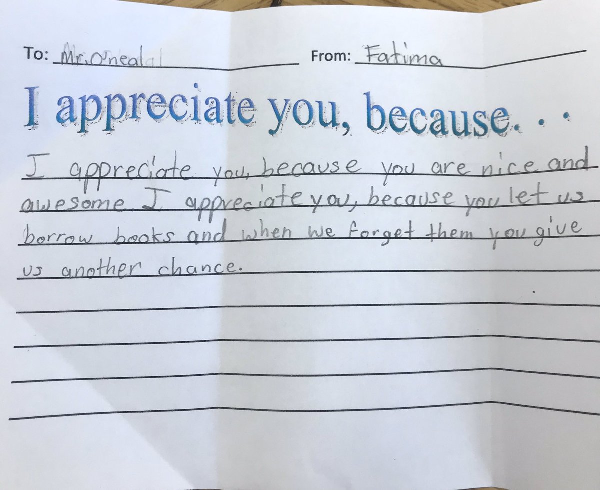 This is one way (and possibly the best way) to start off your Friday. Shout-Out to <a href="/MsCocco_JE/">Ms. Cocco</a> for starting “Feel Good Friday” with her classes. This heartfelt message definitely sent me on a “feel” trip! 😁