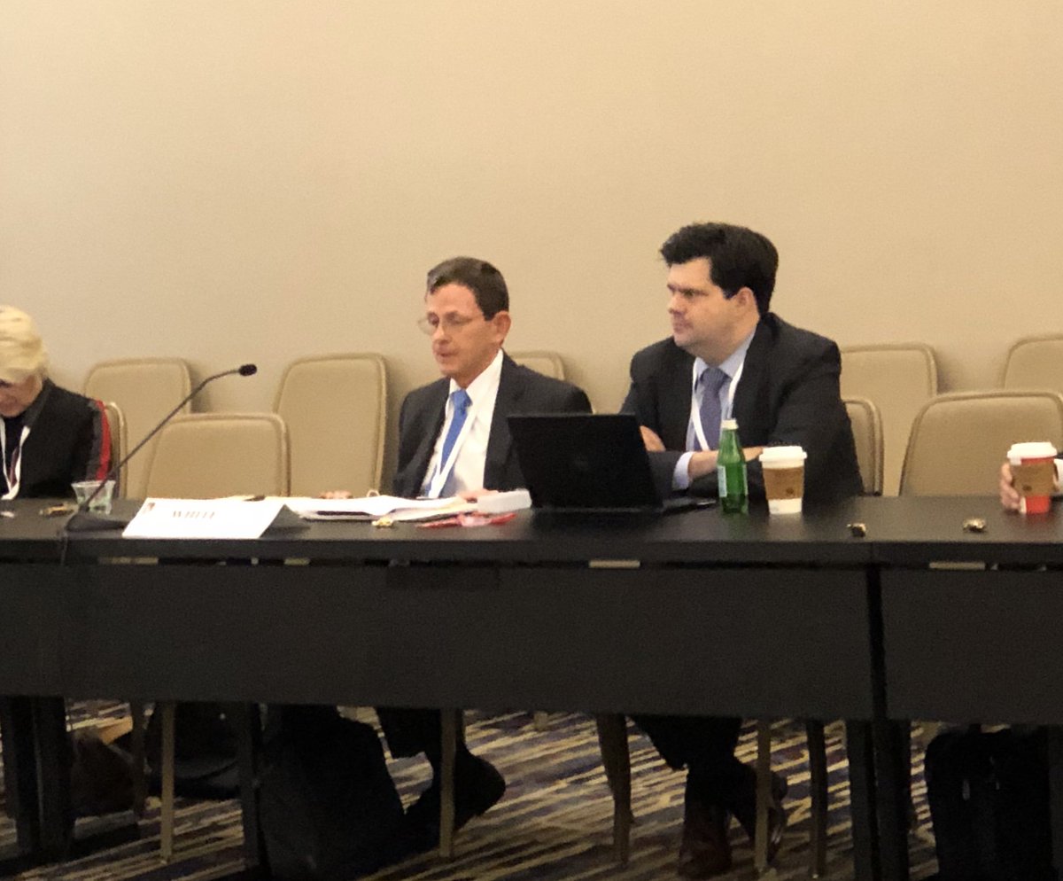 abiworld's tweet photo. Hon. Elizabeth L. Perris (ret.) moderating 2nd ABI  @ConsumerBKComm panel @ncbj_conf with @McGlinchey's Rudy J. Cerone, FactorLaw's Ariane Holtschlag and EOUST's Cliff White at the Final report recommendations. https://t.co/dTuwqr6vQL
