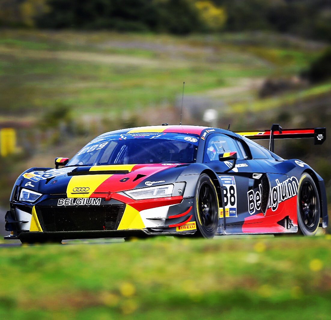 Day1✅ We finished P12/P13 in today’s FreePractice. Great 2B back in a #GT3. But more 2come from #TeamBelgium,yet today was dry,tomorrow more chances of 💦💪Focus onto Qualy tomorrow @9.45am Tune in @https://www.fiamotorsportgames.com/watch-live #fiamgames #makemorsportgreatagain