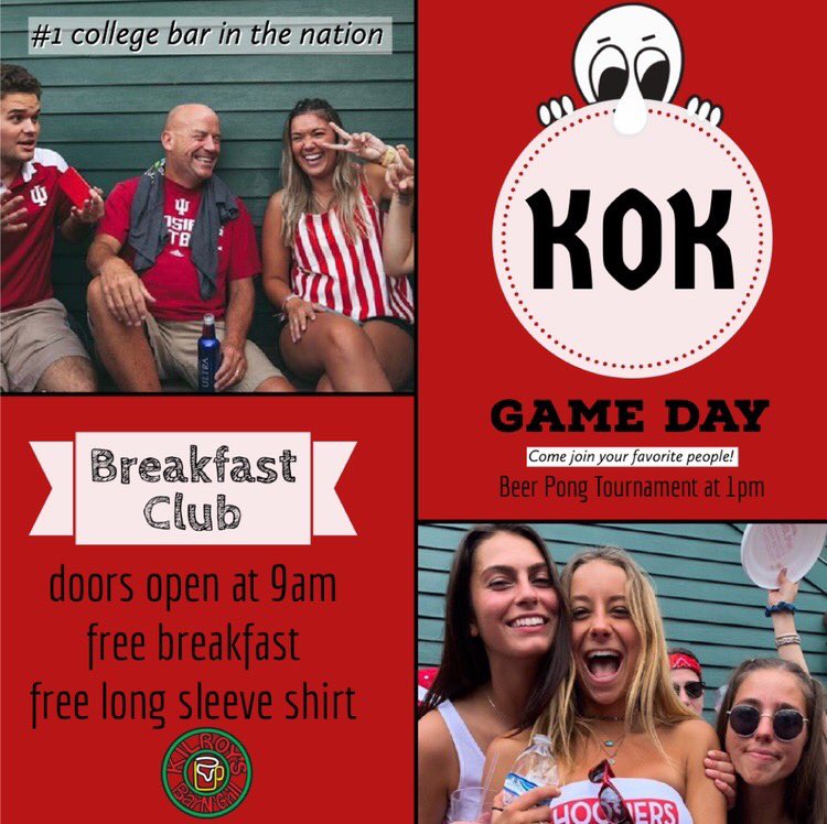 KilroysKOK's tweet photo. Retweet for a chance to win 5 spots to skip the line with no cover for tomorrow’s breakfast club! https://t.co/16D5aI5poC