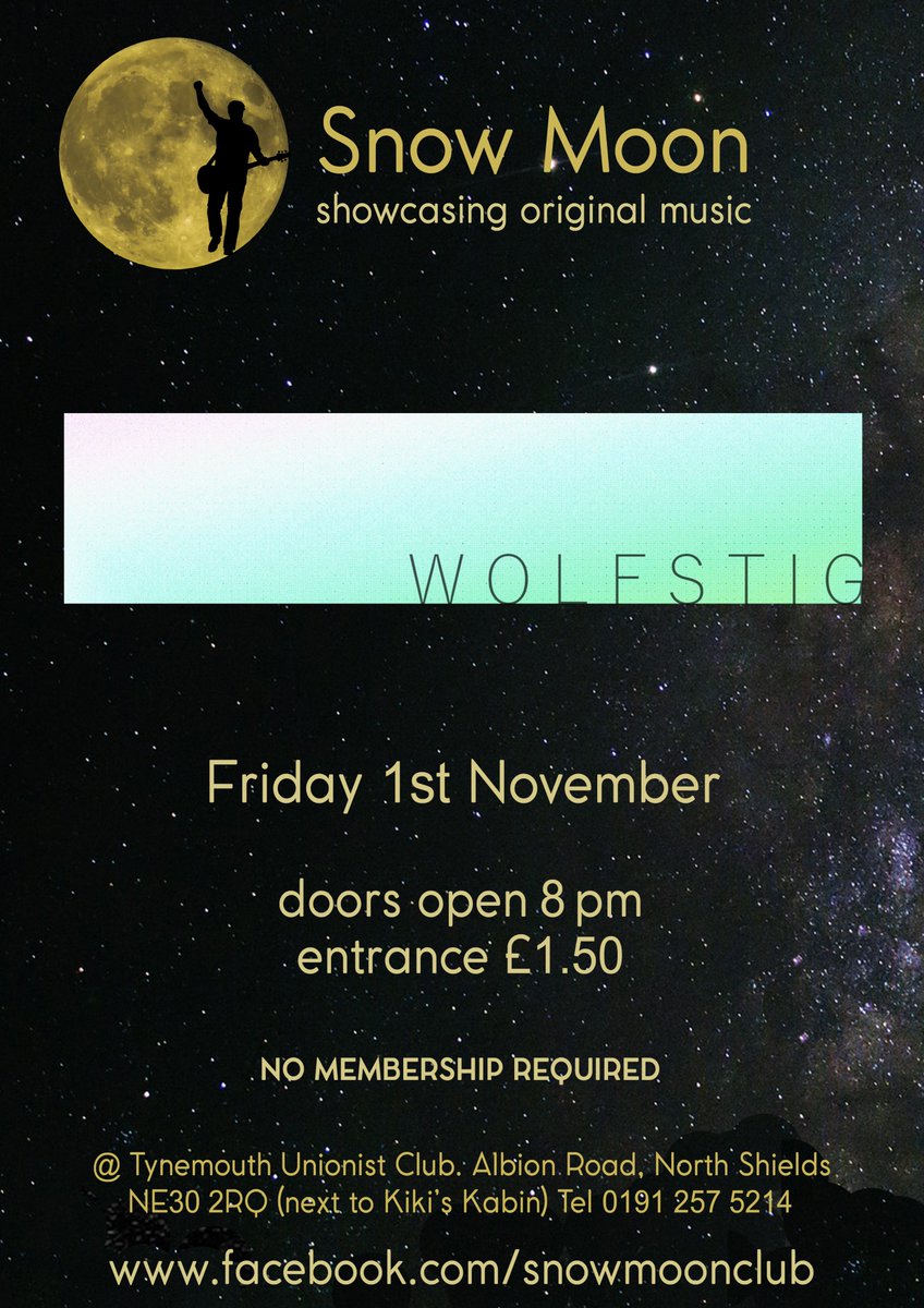 snowmoonmusic1's tweet image. ***TONIGHT***@snowmoonmusic1 the amazing @wolfstig  Great music, cheap bar prices and pie &amp;amp; peas #bestFridaynight #supportingoriginalmusic