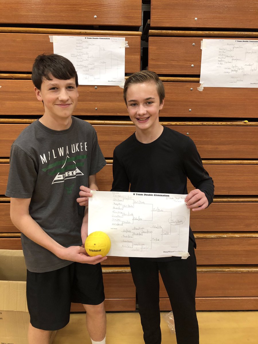 pepcms's tweet photo. Spikeball Day 2, 3rd Hour Class Champs!! Way to own the bracket! #RaiderStrong https://t.co/QHVS5A4gFU