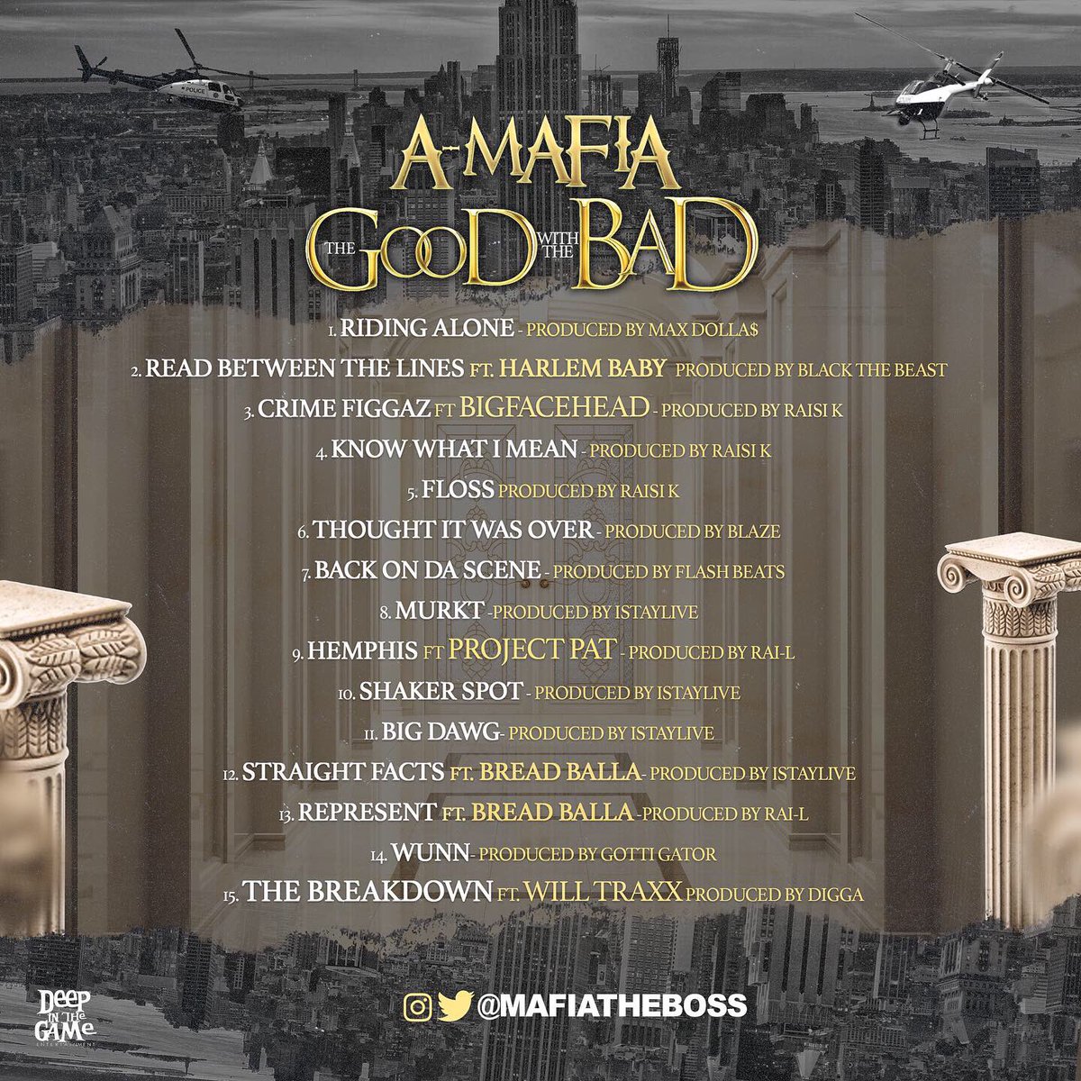 MAFIATHEBOSS's tweet photo. 🚨🚨New tape Tuesday 11/5 on all platforms🚀🚀🚀🚀 #TheGoodWithTheBad #Spotify #datpiff #AppleMusic #itunes #amazon #GooglePlay https://t.co/9omvVy52Ad