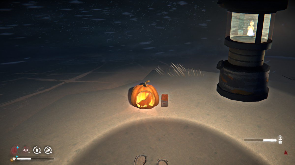 bistekz's tweet photo. Just found all the jack o lanterns. This is the last one (behind St. Christopher's church). Great event @IntoTheLongDark! Can't wait for next year! #4don #thelongdark https://t.co/EEyezJN0Vj