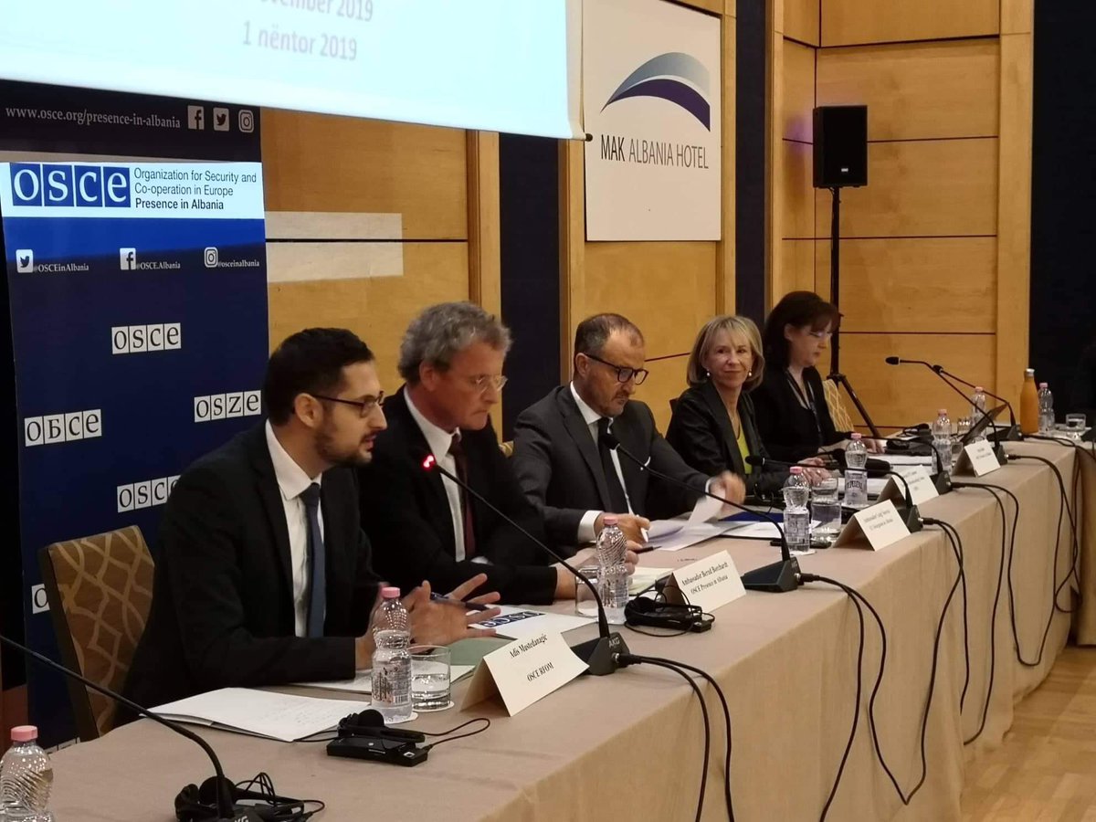 adis_m1's tweet photo. On behalf of the @OSCE_RFoM I was glad to deliver an opening speech & take part in panel discussion today in #Tirana at the #MediaDevelopmentForum. Thank you to @OSCEinAlbania for invitation. Our co-operation with all #OSCE field missions in the #WesternBalkans is very important. https://t.co/msI3Wmwcnp