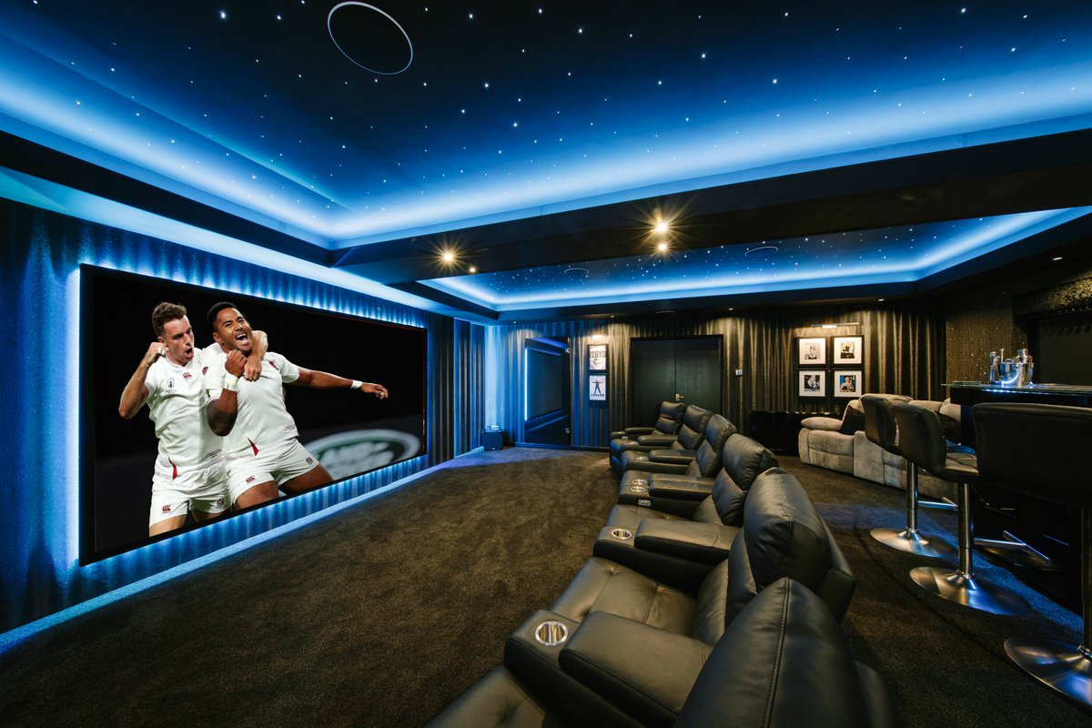 How will you be watching the big game tomorrow? 
🏴󠁧󠁢󠁥󠁮󠁧󠁿 V 🇿🇦
There's no better way to watch the action unfold than on the big screen.
majikhouse.com/portfolio
#ENGvRSA #englandrugby #RugbyWorldCup19 #RugbyWorldCupfinal #homecinema #smarthome