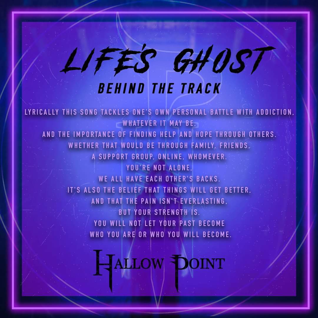 Hallow_Point's tweet image. When writing this album, we touched on lots of subjects lyrically that are very personal to all 5 of us. ‘Behind the Tracks’ hopefully gives you some insight into our minds and the message we’re hoping to deliver with each song! 

Life's Ghost is...

READ:
m.facebook.com/story.php?stor…