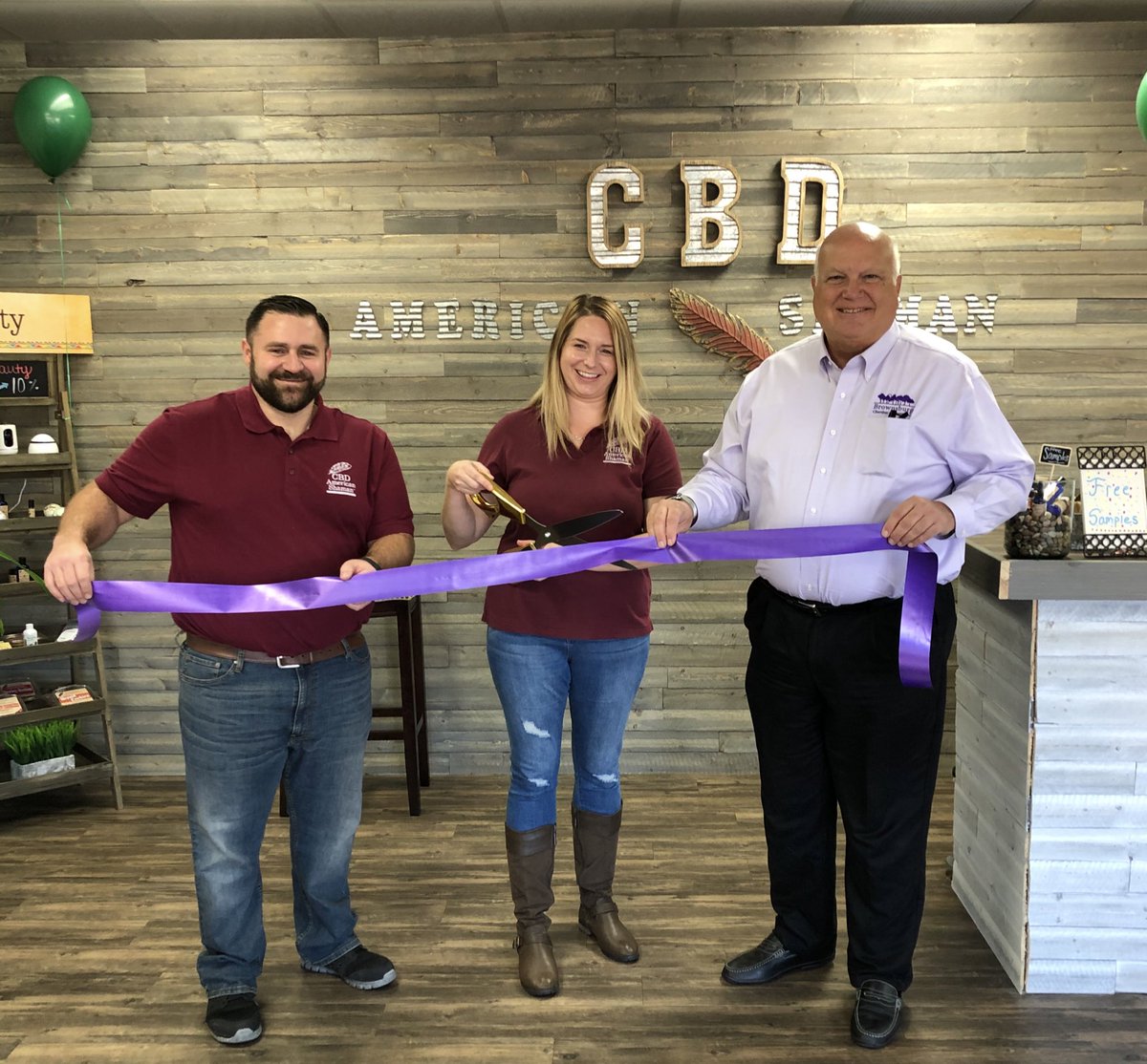 Today we celebrate the Grand Opening of our newest business to Brownsburg, CBD American Shaman, located at 729 North Green St, Suite C, Brownsburg. Welcome to our community!