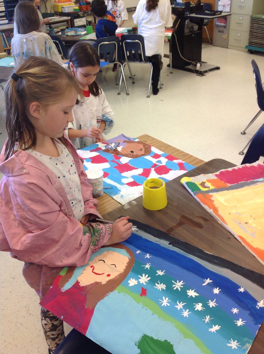 Third graders in <a href="/Cub3rd/">Cub Run 3rd Grade</a> are creating amazing self portraits!