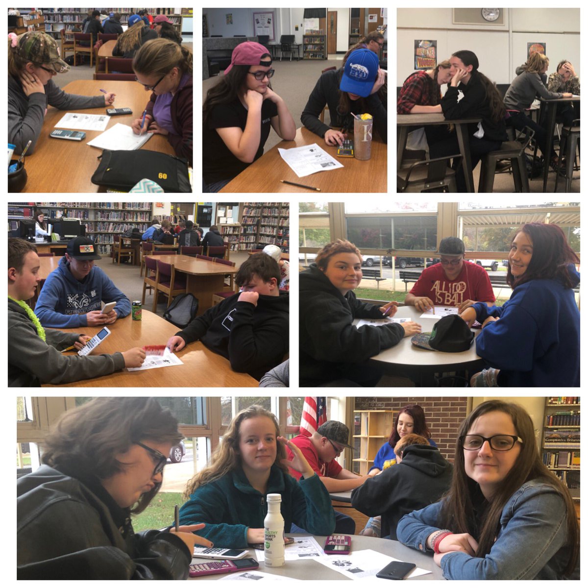 AvhsStuco's tweet photo. Halloween Math contest going on in the high school yesterday. The winners can win a calculator and candy! #AVTigerPride https://t.co/zrOqKb09E3