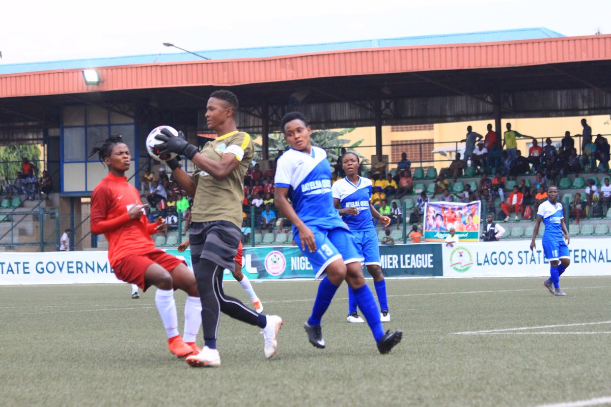 Adeniyimuyiwa4's tweet photo. UPDATE!!! 

FT: Rivers Angels FC  0 - 0  Bayelsa Queens 

What an impressive game from both side.

Penalty is expected to take place. 

Who advance to the Final? 

@NWFLLive

📷: Adeniyi Muyiwa Sirmayor (SportRetina). 

#NWPL19 
#Super4 
#NaijaFootball 
#SportRetina https://t.co/Hlr2AaDHS5