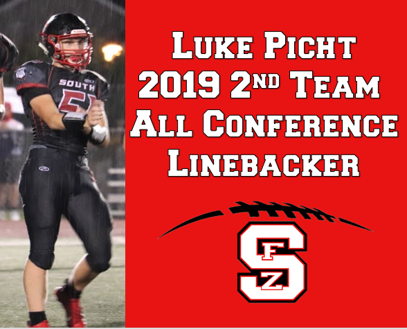 CoachHam55's tweet photo. For the second year in a row, @FZSFootball junior Luke Picht earned 2nd Team All Conference Honors at Linebacker! Congrats to this amazing young man, talented football player, and team captain! @ZumSouth @FZSFTBALLCLUB @LukePicht https://t.co/1nql3gywTT