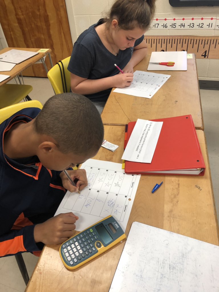 Got behind in posts!  Last week 6th Ss passed the envelope and checked their understanding with Least Common Multiples.  When will the Ferris Wheels meet at the bottom again? #iteachmath #CMP <a href="/CMSCardinals/">CMS Cardinals</a>