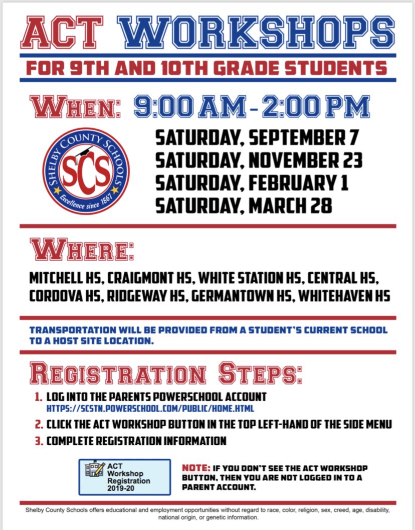 MSCSK12's tweet image. Don&apos;t forget to sign up for our next ACT Workshop on Saturday, Nov. 23rd  using Powerschool - just one point can make the difference in opportunities for a college education!