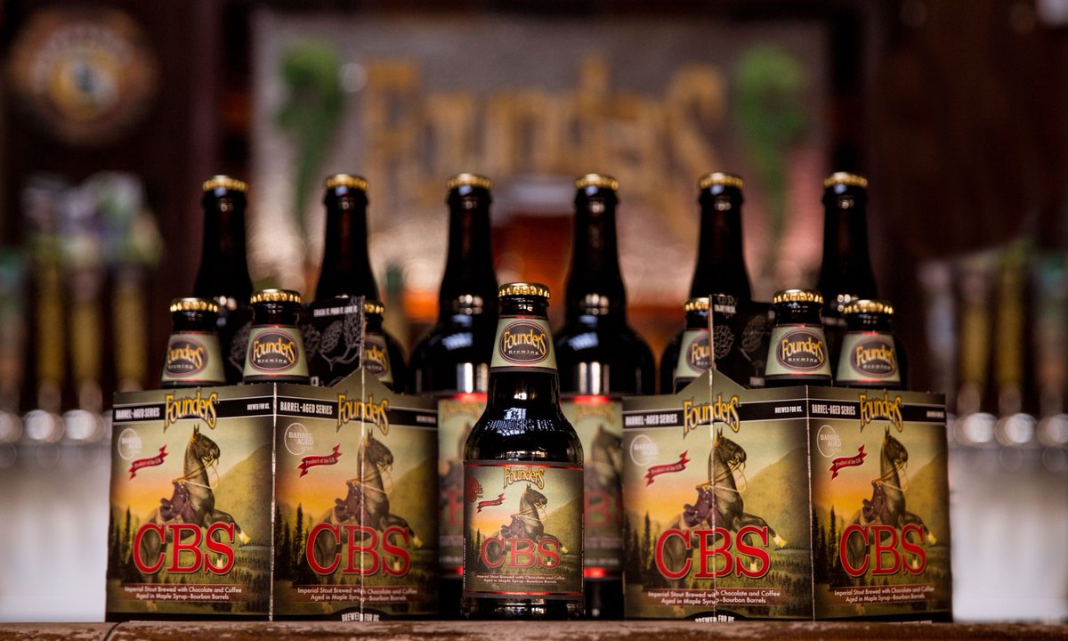 foundersbrewing's tweet photo. CBS is here!

Find it in 750mL bottles, on draft and, for the first time EVER, in 4-packs of 12oz bottles. This is the last year we plan on releasing CBS, so grab it while you can. https://t.co/vD0XqqeLaN