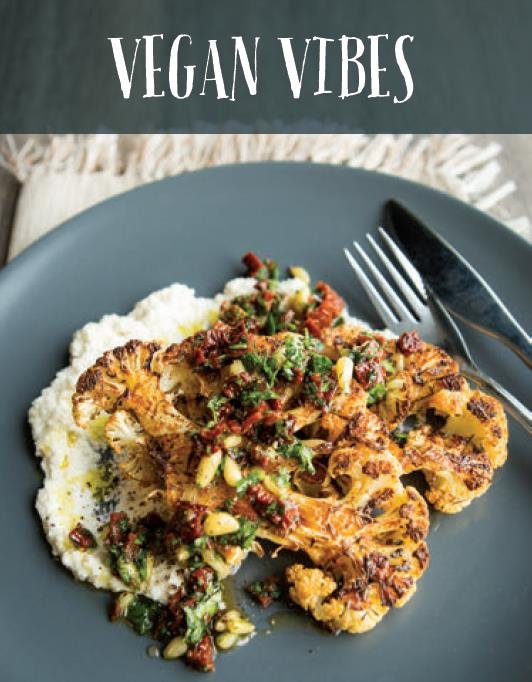 If this cauliflower 'steak' from our 2020 Everyday Gourmet calendar doesn't inspire you to get your #WorldVeganDay cook on, we don't know what will! #veganvibes #FridayMotivation #recipes #calendar #veganrecipehour #printmarketing #everymomentmatters