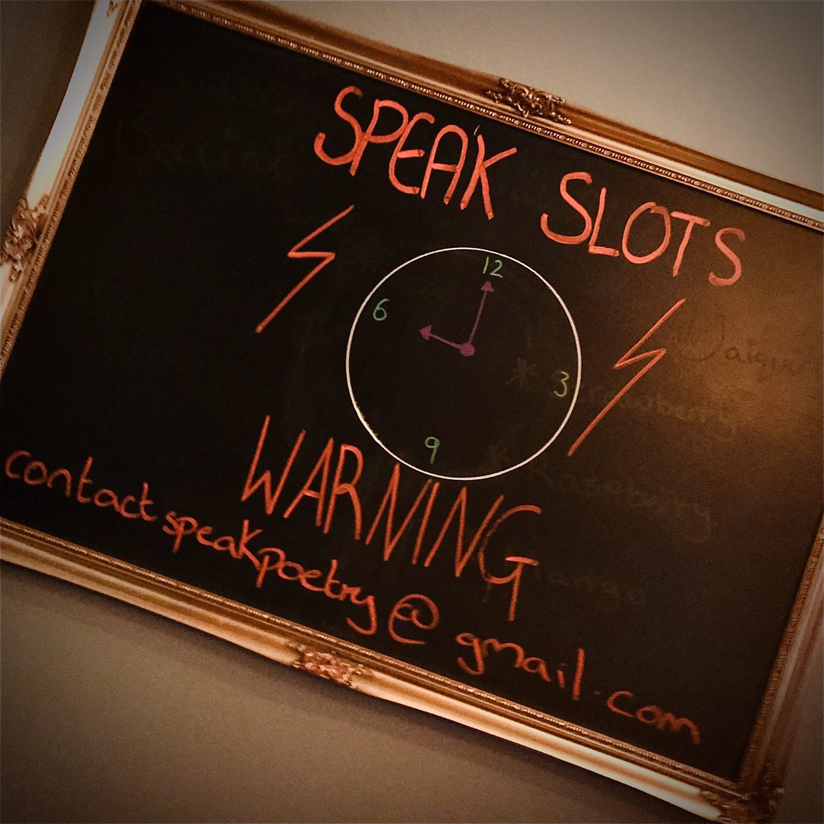 🚨This is your 60 minute warning🚨
Slots for our final SPEAK event of the year - Thursday 21st November go live in one hour time!
Email: contactspeakpoetry@gmail.com 
Slots go live at 6pm &amp; are released on a first come first served basis, with priority for first time speakers! 🎤