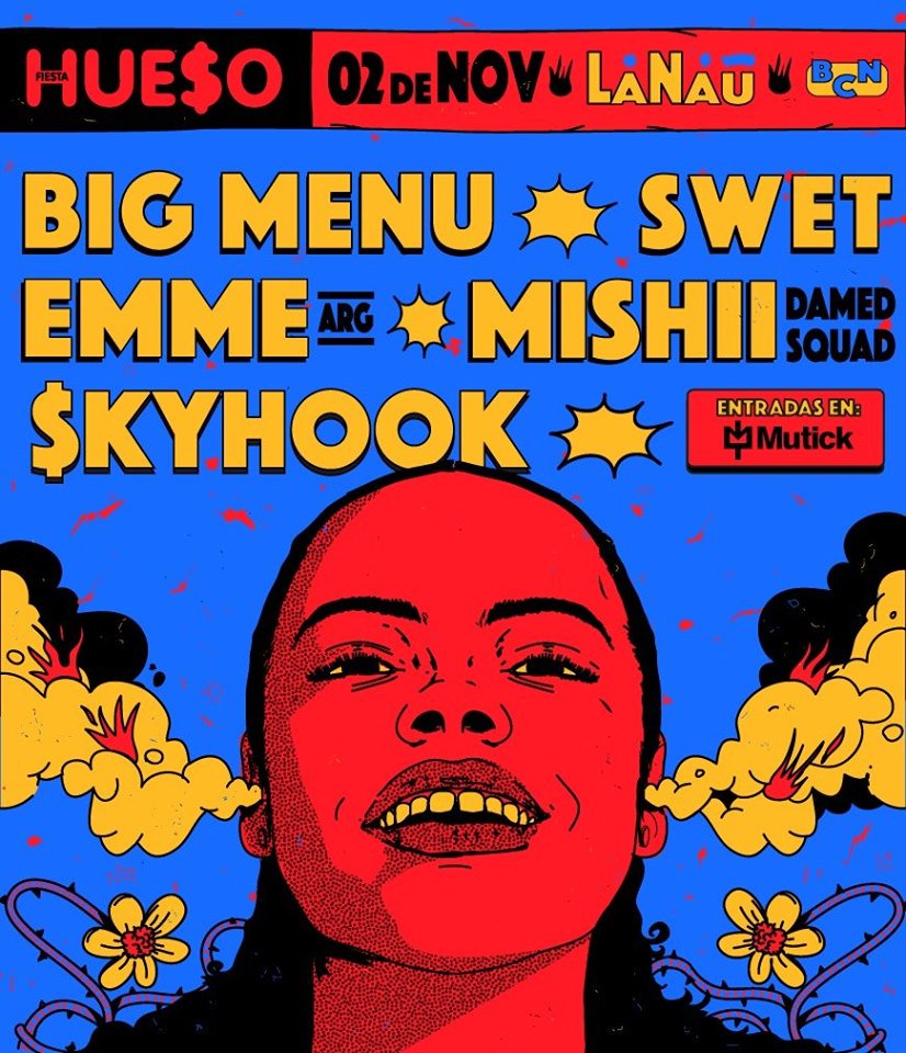 Mutick_com's tweet photo. Este próximo 2 de noviembre en @lanaubcn @huesoclub & @EugeniaFerreras presentan
@bigmenu.music @DJSwet @emmedemariela @rusty_boy_mishii @skyhxxk 🔥🔥🔥🔥 ENTRADAS EN MUTICK ➡ https://t.co/ajb84wRVTt
#huesoclub #bigmenu #lanau #barcelona #entradas #mutick #conciertos #festival https://t.co/J7FMbnLe6m