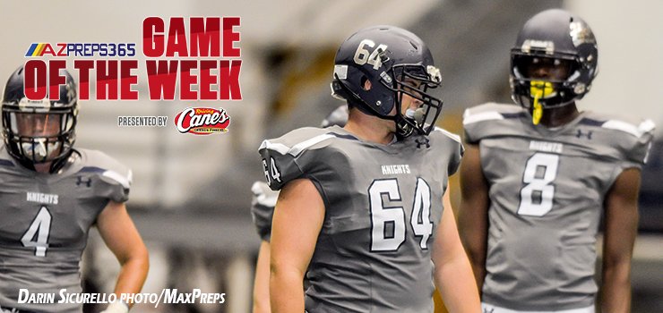 5A San Tan Region will be decided tonight, w/ a possible spot in the Open up for grabs. The <a href="/AZPreps365/">AZPreps365</a> GOW presented by @Raising_Canes has <a href="/WFFootballTeam/">WF Football Boosters</a> vs. <a href="/HIGLEYFOOTBALL/">Higley Football</a> at 7 pm. Free webcast: bit.ly/2JxwGOT. On radio: <a href="/1580TheFanatic/">1580 The Fanatic</a>. <a href="/tacobell/">Taco Bell</a> student section!