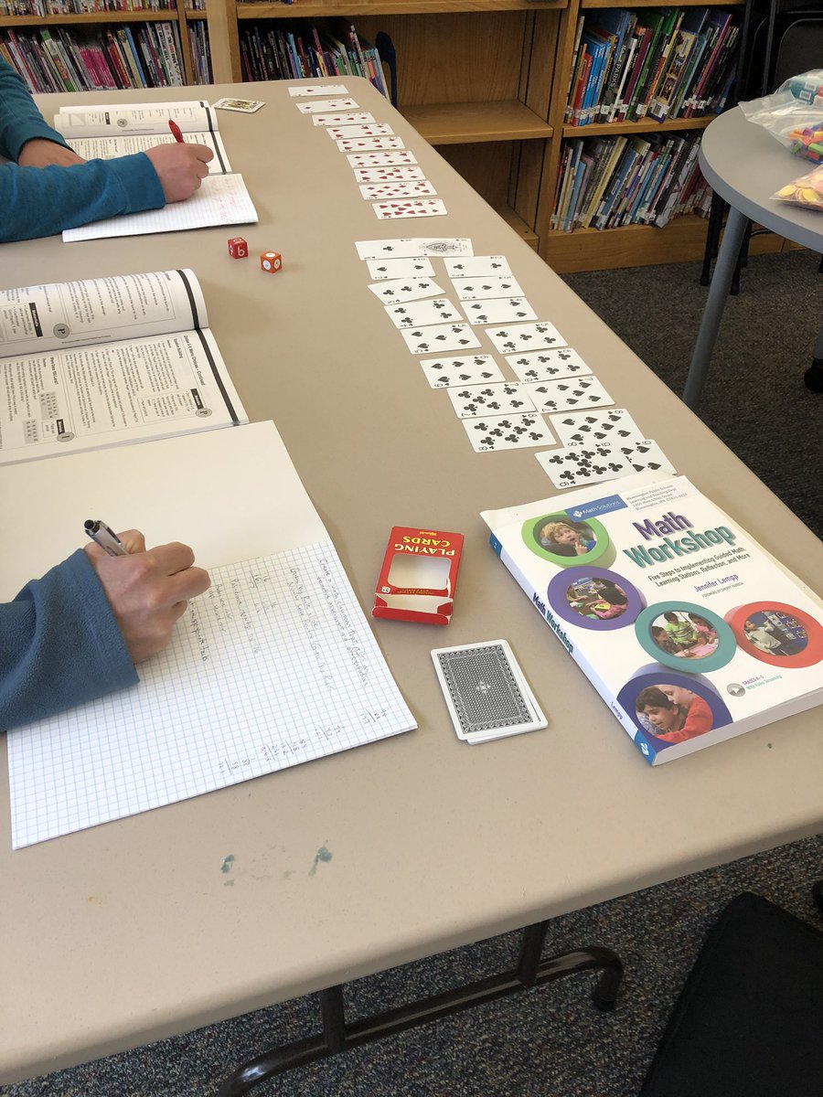 enculturation6's tweet photo. Math games not only engage students, yet reinforce learning in the Math Workshop model! @Math_Solutions  @District271 @HelbergPete #inspiremathculture inspiremathculture https://t.co/nuOCl0CS1L