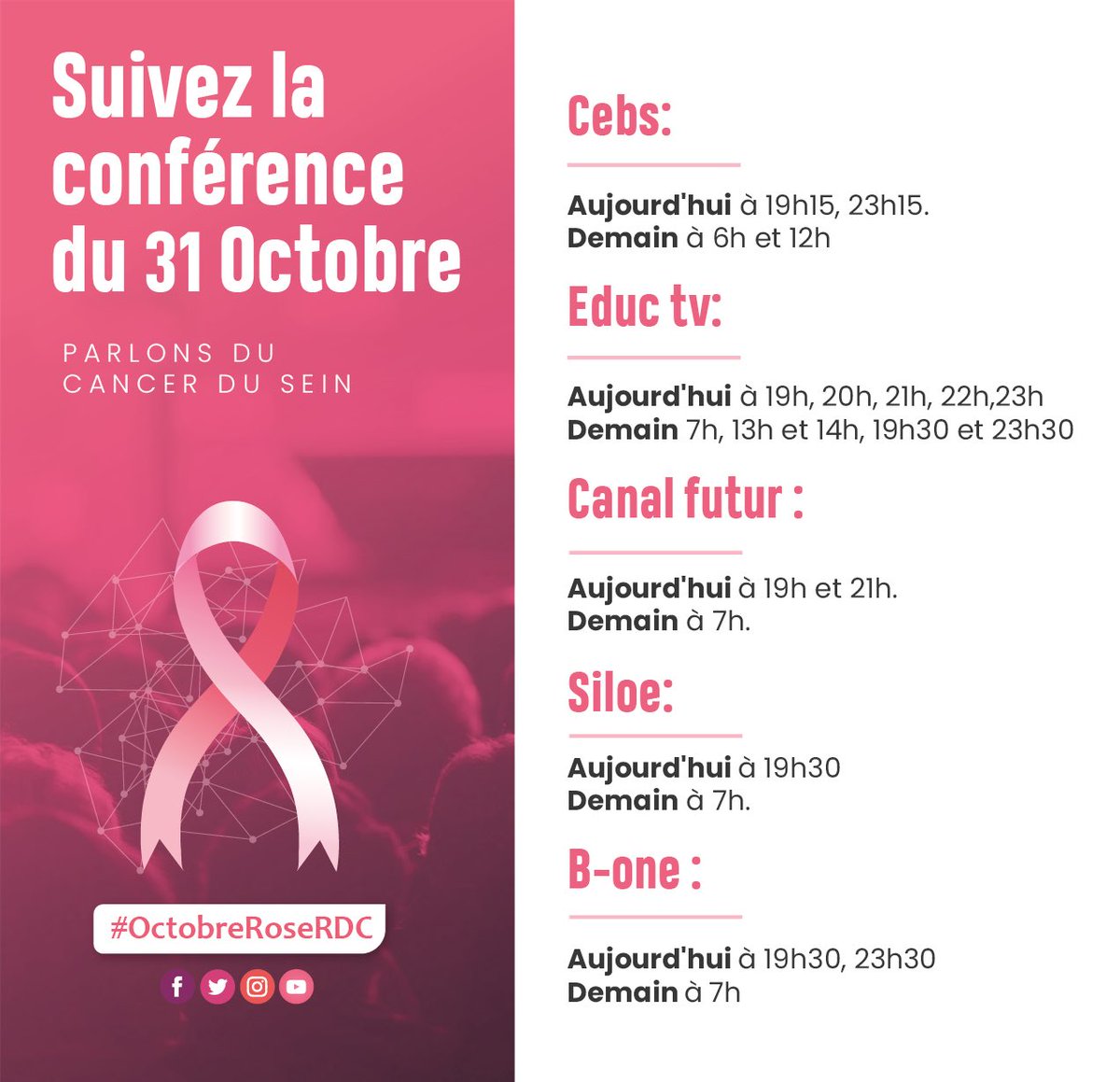 Octobre Rose RDCongo tweet media