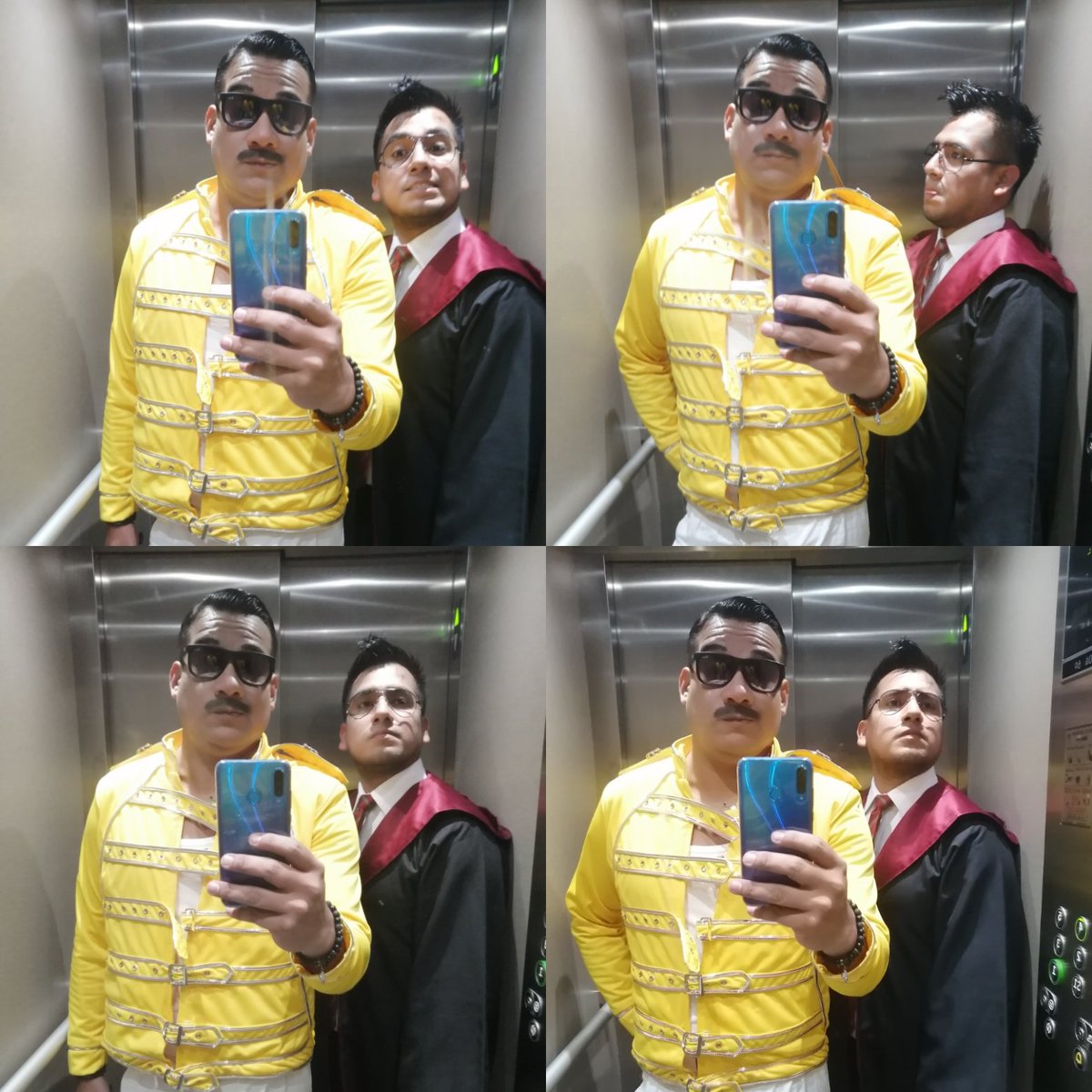 OscarValler's tweet photo. #pardelocos #happyhalloween #HarryPotter and #freddymercury https://t.co/F0HGV8yLt8
