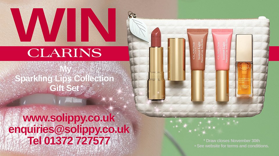 So_Lippy's tweet image. Our November #competition is to #win this #Clarins  Sparkling Lips Collection #giftset . R/T solippy.co.uk

#perfume #beauty #lipstick #solippy #giveaways