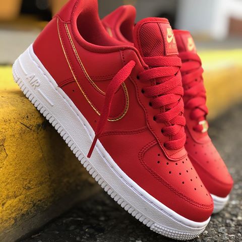 air force 1 red swoosh womens