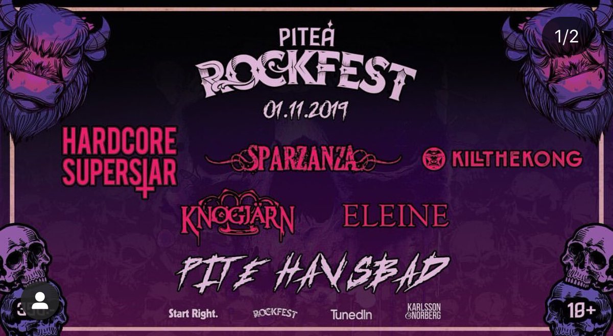 Piteå tonight 🤘🏻 with the homies in <a href="/knogjarn/">KNOGJÄRN</a>