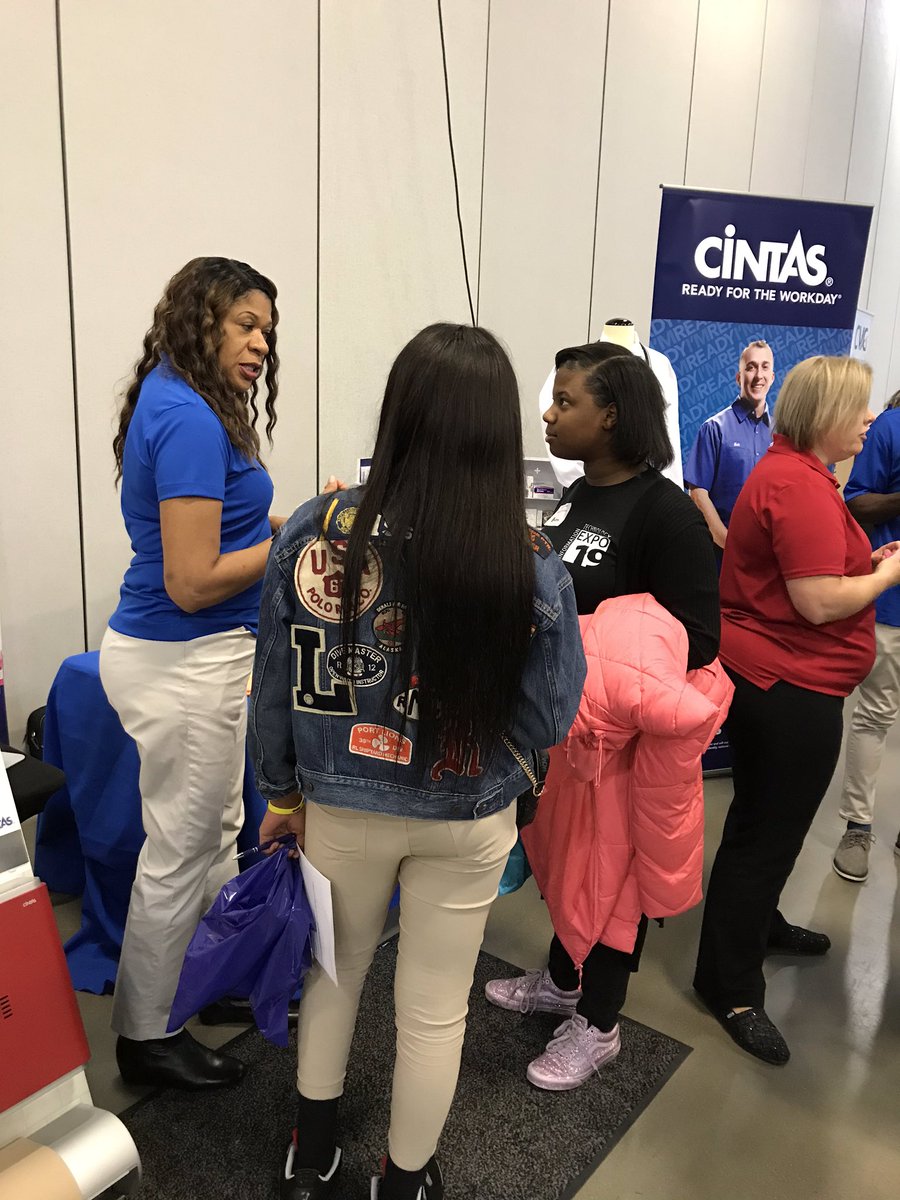 Employed. One of the 3Es for CPS graduates. <a href="/CintasCareers/">Cintas Careers</a> shares their experience and knowledge with our 11th graders! #iamcps
