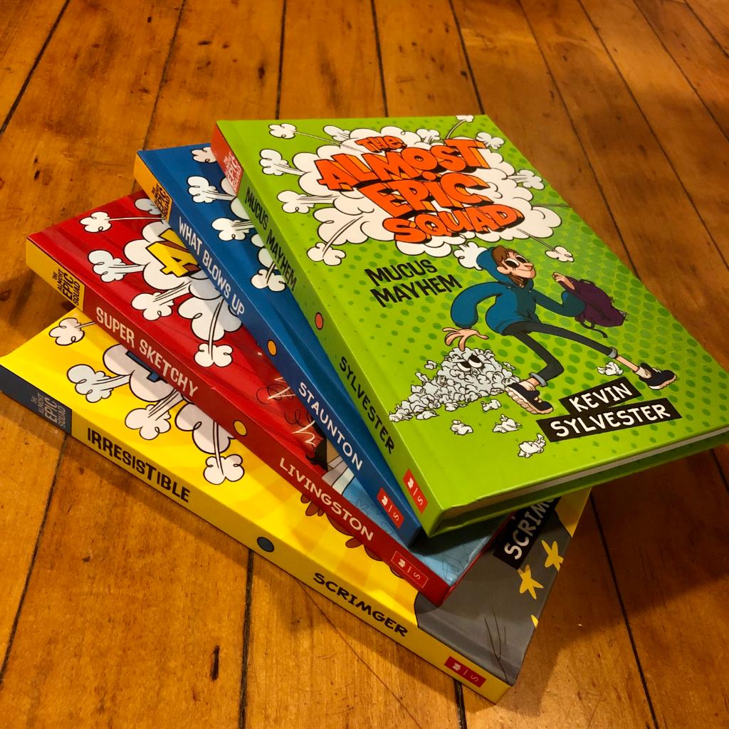 scholasticCDA's tweet photo. Friends in #London! Join the #AlmostEpic Squad (@kevinarts, Ted Staunton, @LesLivingston and @richardscrimger) tomorrow at @londonlibrary -- Central branch from 11 am to 2 pm. Shenanigans guaranteed! All are welcome. Find out more --> https://t.co/KXDiq0vvap https://t.co/8uPW0QYAJe