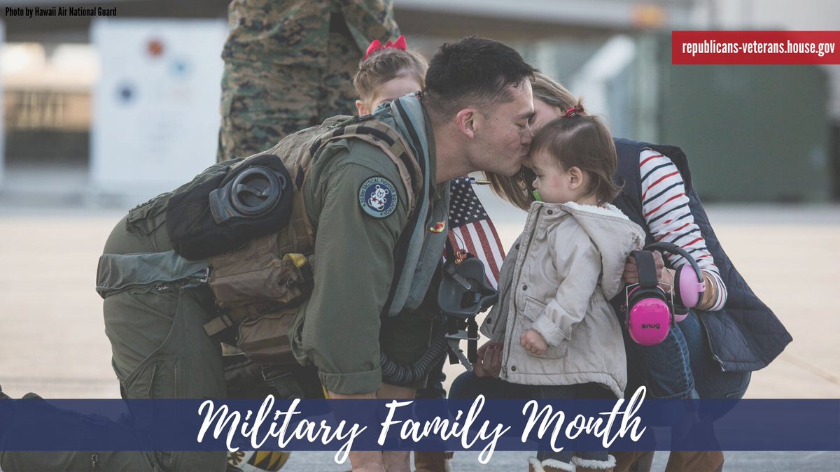 HouseVetAffairs's tweet photo. During this #NationalMilitaryFamilyMonth we are reminded that we owe each day of security and freedom at home to the brave men and women of our Armed Forces, both past and present, and their families.

Thank you for your selfless service and sacrifice 🇺🇸 https://t.co/fkl93GaXSW