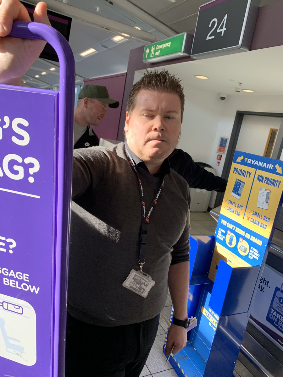 phiscoe's tweet photo. @flybe @OUTstandingiB Well as long as you think that’s more important than allowing customers to take standard hand luggage perhaps you can start by replacing your aggressive customer service wrestlers with people we actually want to fly with https://t.co/qgeHTVUGtT
