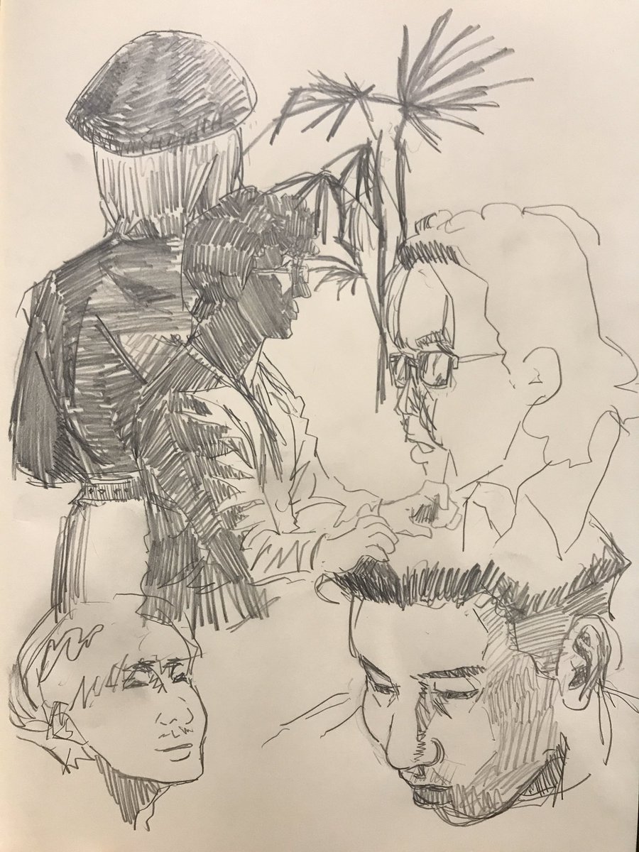 前は知らん人の写真を撮っていたが、最近は知らん人を描いている 