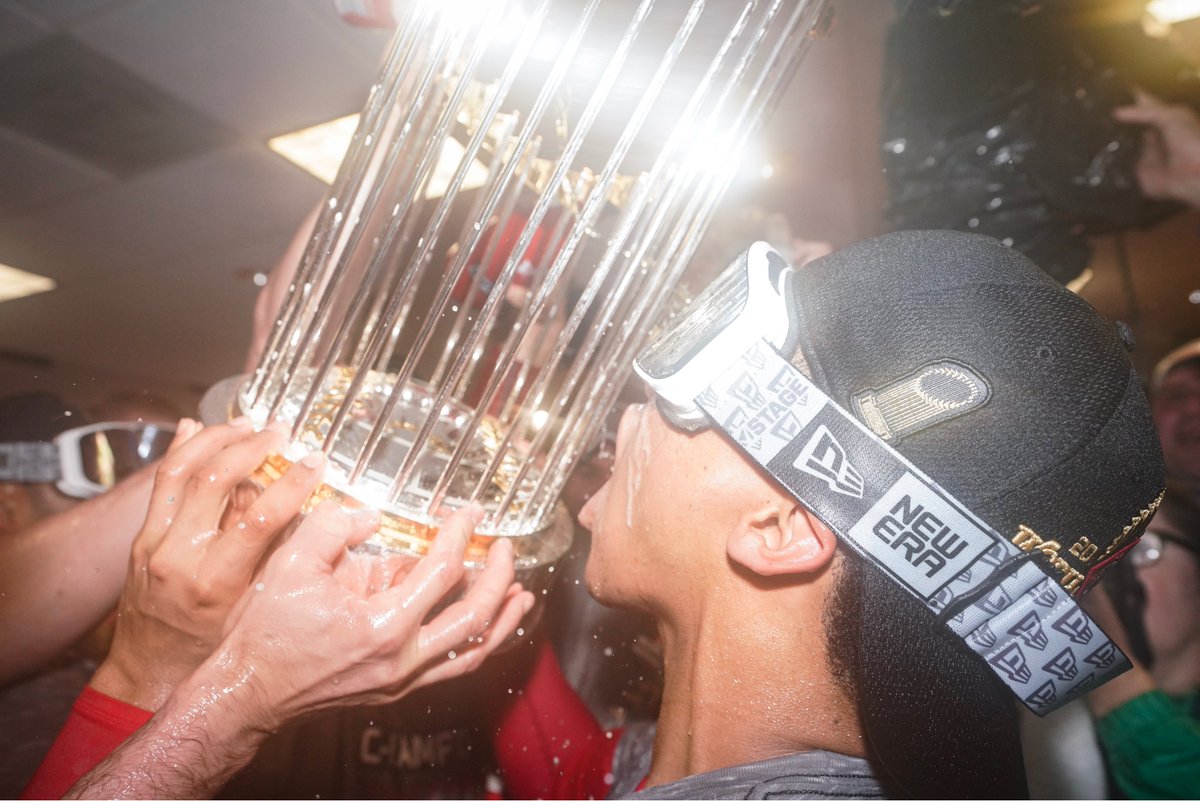 Nationals's tweet photo. ✅ Came back down 3-1 in B8 of the WC game
✅ Came back down 2-1 in the NLDS, down 3-1 in T8 of Game 5
✅ Came back down 3-2 in the #WorldSeries, down 2-0 in T7 of Game 7

Most impressive of all?

✅ Drank from a trophy that seems specifically designed not to drink from https://t.co/rurrcrsxAu