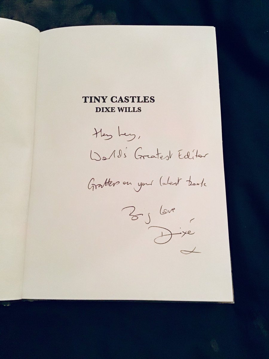 DonnaWood17's tweet photo. Thank you kind, lovely âŠ@dixewillsâ© for sending me this signed copy of #TinyCastles. Itâs been such a blast working with you on all the âTiniesâ. (Full disclosure: He doesnât need a lot of editing.) âŠ@TheAA_Lifestyleâ© #amediting #publishing #History https://t.co/d978XZNREC