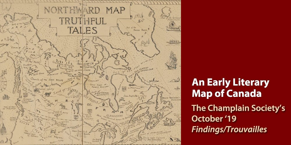 ChamplainSoc's tweet photo. Have you read the latest @ChamplainSoc Findings/Trouvailles? “An Early Literary Map of Canada” #FreeToRead at https://t.co/qlFTbzPsau #CdnHistory #twitterstorians #literarymaps #cartography https://t.co/LE4Kqef3Lj
