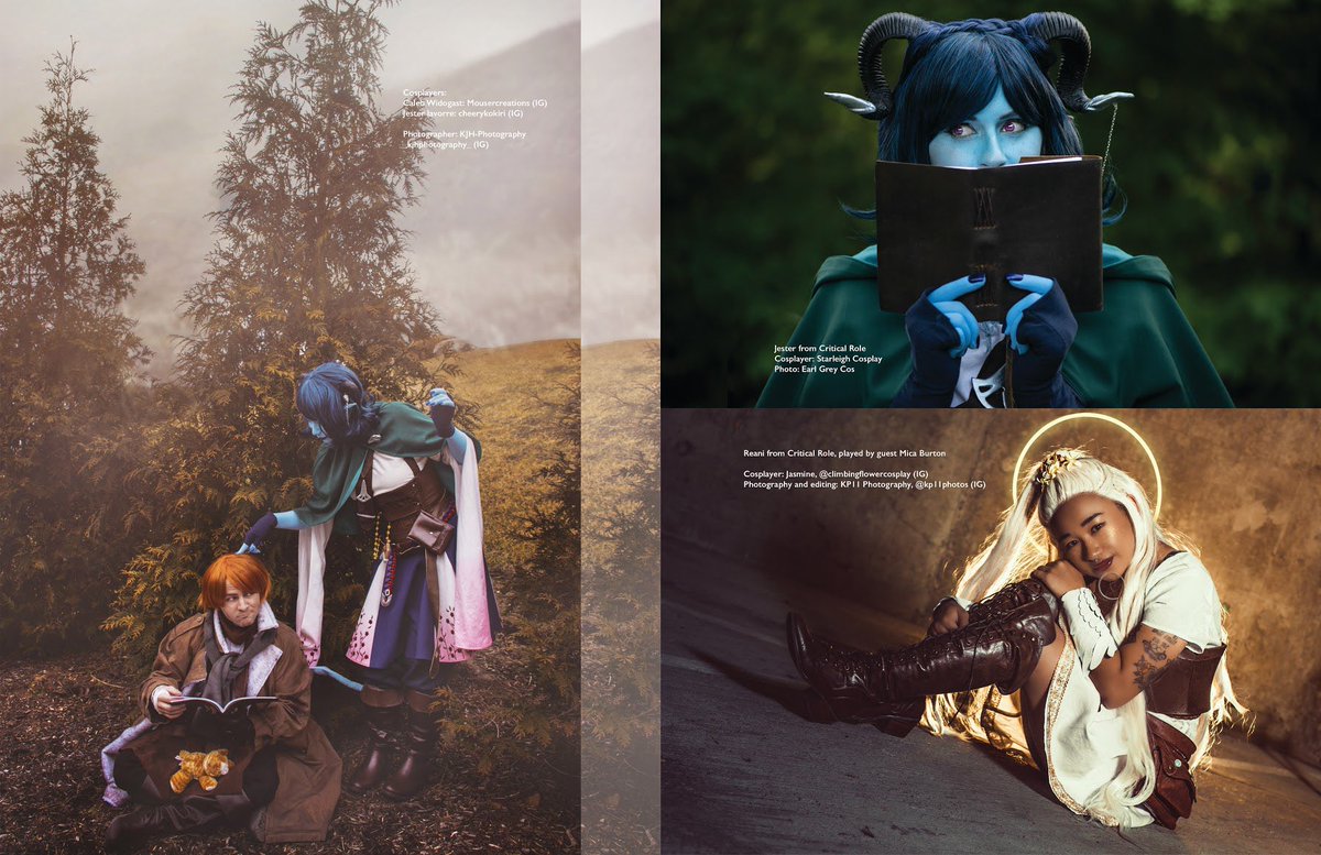 climbingflower's tweet photo. Very excited to be in @CosplayRealmMag’s Fantasy issue alongside other awesome cosplayers! ✨ it is out today!
📸 @KP11Photos 
@MicaBurton 
#cosplayrealmmagazine #dnd #reanicosplay #themightynein #cosplaymagazine #dndcosplay #criticalrole #cosplayerofcolor https://t.co/2WEpnyR5pJ