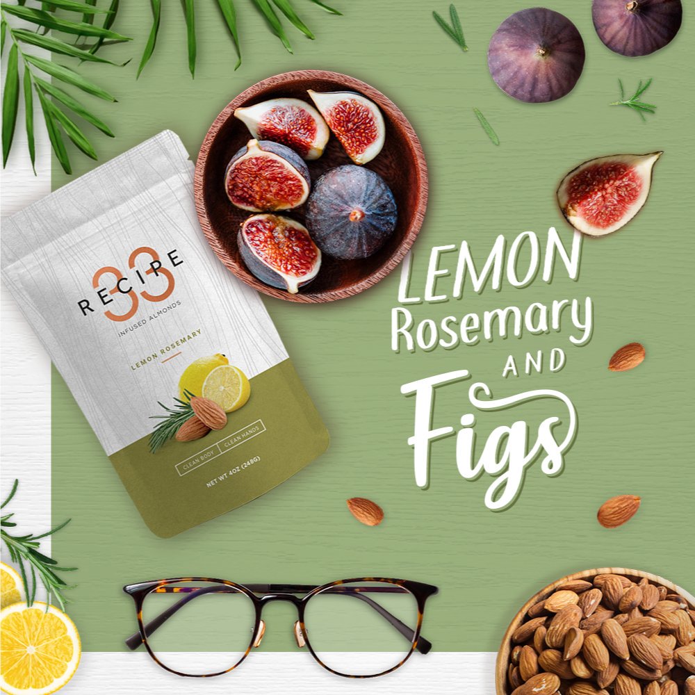 recipe33's tweet photo. Fresh figs are delicious with their subtle sweetness and seedy texture when paired with RECIPE 33 Lemon Rosemary infused almonds are perfect balance of tart and savory inside each one of these amazing almonds. https://t.co/PlBEX0aFoj