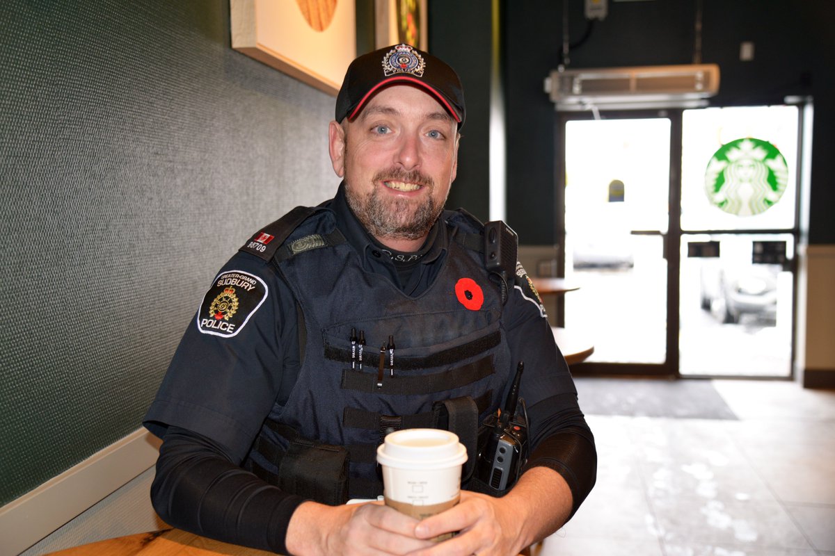 SudburyPolice's tweet image. Wanna chat? Meet us @Starbucks on Paris St on Friday, Nov 8th, 2019 from 9-11am for #CoffeeWithACop. @CoffeewithaCop brings Officers &amp;amp; the community members they serve together - over coffee - to discuss issues &amp;amp; learn more about each other.
#BuildingRelationshipsOneCupAtATime