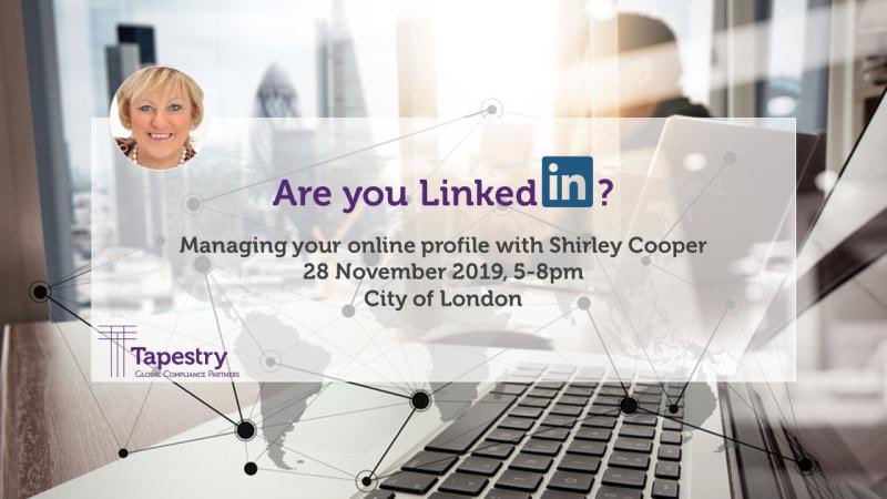 Learn how to maximise your online presence and develop your career with our latest #ICSA Alumni Event! 

Get in touch for more details: training@tapestrycompliance.com