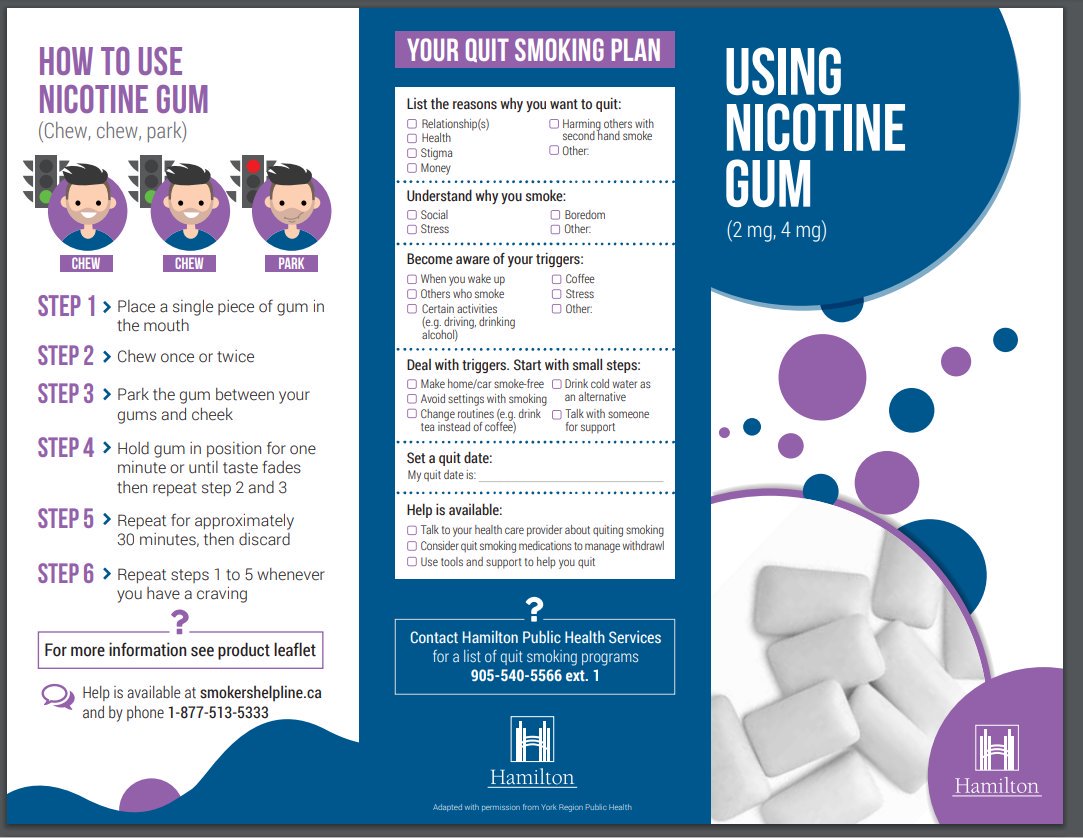HamiltonQuits's tweet photo. DYK most people use NRT gum incorrectly? Bite. Bite. Park. Find out more and get free NRT gum today: https://t.co/6d1RXGE0c6  #HamOnt  #BeSmokeFree https://t.co/nUDutLYidR