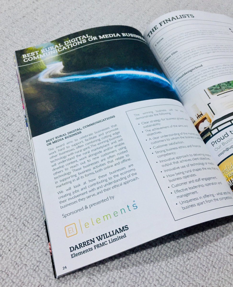 ElementsPRMC's tweet image. Congratulations to all the finalists at the Rural Business Awards (East) event today and well done to Jemma, Anna, Liz &amp;amp; Amy - Very happy to have been part of it and good luck to all the winners at February’s National Finals 🏆 @RuralRBAs #RBAS