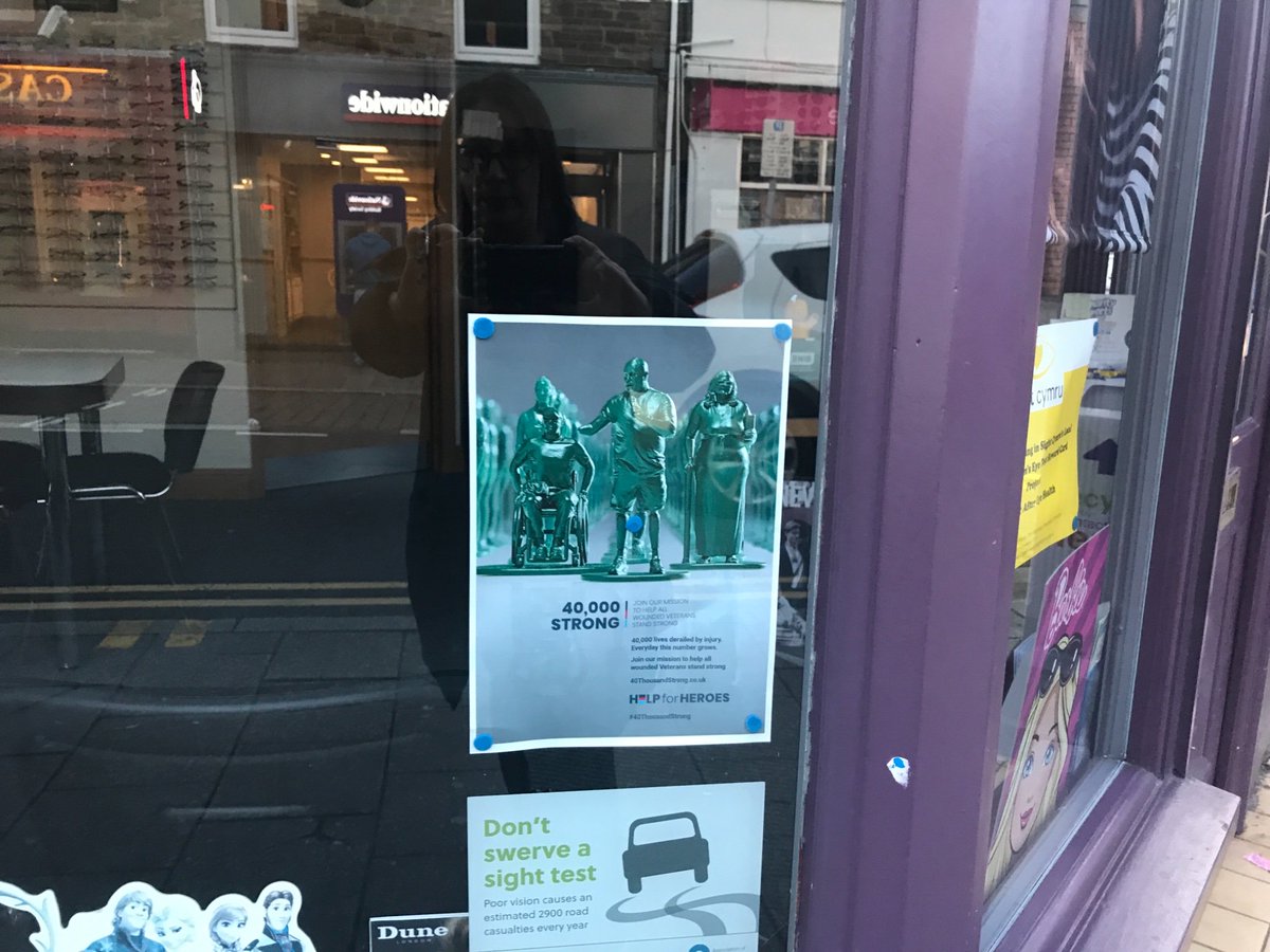 H4HWales's tweet photo. @CaerphillyCBC @OEyecare @HelpforHeroes Thanks for your support @OEyecare 👍😀 https://t.co/WRwxiRkE5m