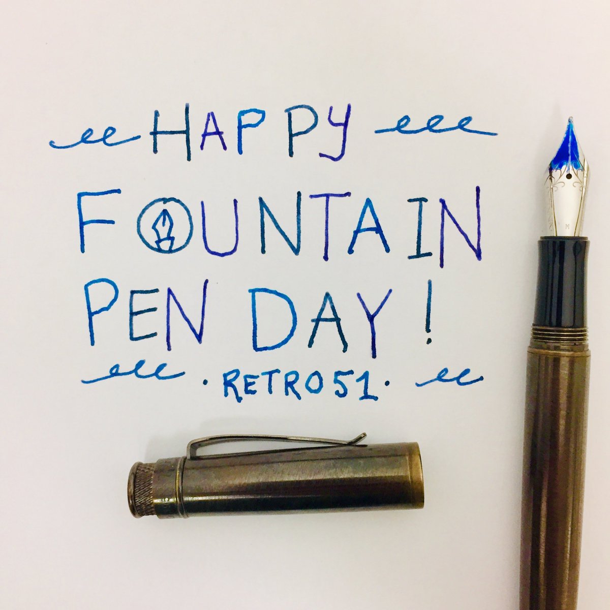 Retro1951's tweet photo. Happy Fountain Pen Day Friends! https://t.co/goOQDotYQ8