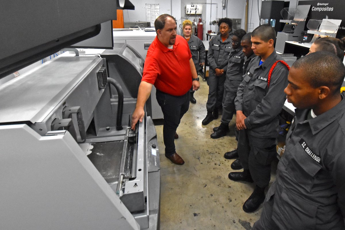 YQFoundation's tweet photo. It was a treat for our #3DThinkLink students from @SCYCA to spend part of their Halloween seeing how #3Dprinting is used in business and education. Thanks to Nate Wahl at @DuncanParnell and Dr. Jeff Raquet at @unccharlotte for hosting yesterday's #VocationalOrientation tours. https://t.co/VcuT1YLRRD