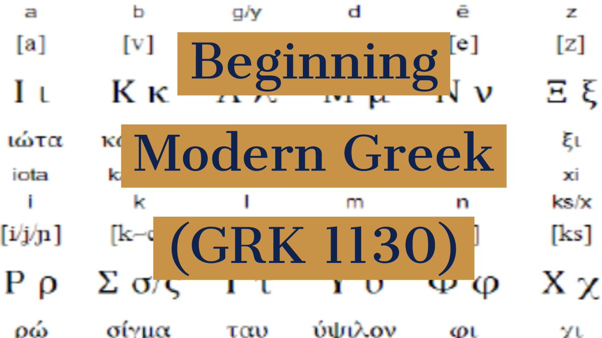 UFClassics's tweet photo. It's time that all should literally become Greek to you! Dr. Giannadaki will be offering a Beginning Modern Greek class in the Spring 2020! Don't forget to sign up!

If you have any questions, please contact Dr. Giannadaki (e-mail: giannadaki.if@ufl.edu)
#ufclassics #GoGators https://t.co/YU9gft2Ku2